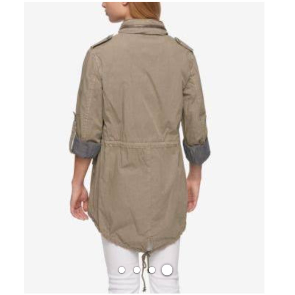 LEVI'S Classic Lightweight Parka Coat Moonbeam - Picture 3 of 8